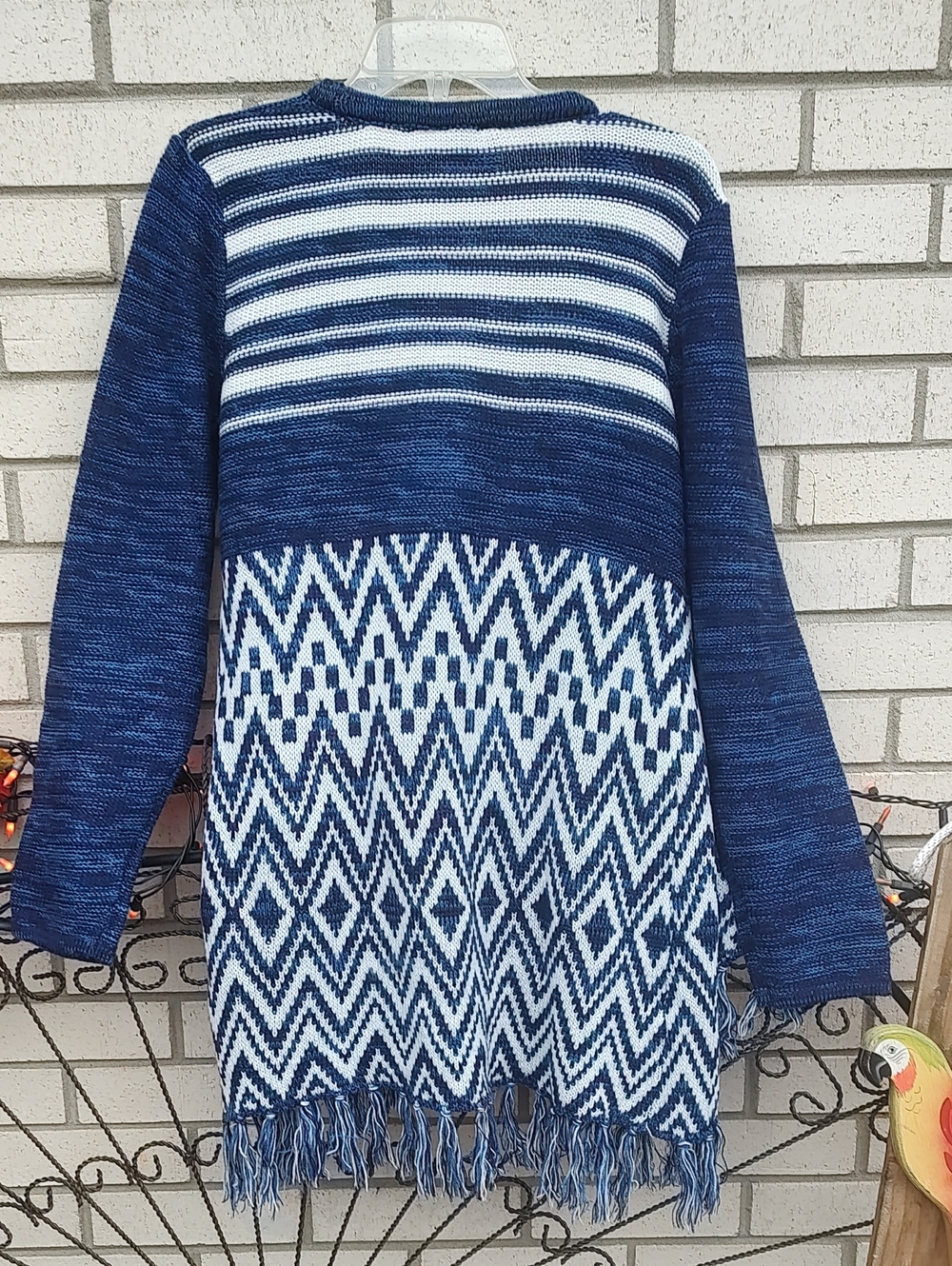 New directions//Fringe Cardigan - Picture 7 of 8
